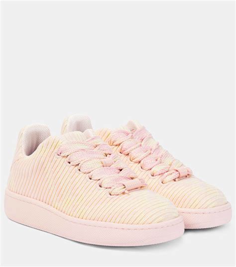 burberry womens shoes leather trainers sneakers|burberry checked canvas sneakers.